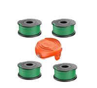 Lyshujli A6486 A6486-XJ A6482 Bobine de rechange pour débroussailleuse Black and Decker A6486 GL9035, GL8033, GL7033 (4 bobines + 1 couverture)