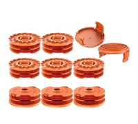 Lyshujli Bobine de fil de rechange WA0007 pour débroussailleuse Worx WG105, WG106, WG108, WG109, WG112, WG113, WG115, WG116, WG117, WG118, WG119, WG122, 4,9 m 4
