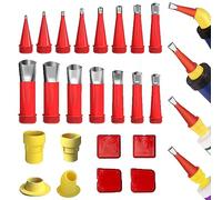 Lysliv Buse d'étanchéité en acier inoxydable - Buse d'étanchéité - Buses d'étanchéité - En silicone - Bulle à fraise - Un jeu de buses en acier inoxydable