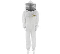 LYSON Combinaison d'apiculture Costume D'apiculture pour Tout le Corps Combinaison Apicole Professionnelle Tenue Apiculture anti guêpes & abeilles Unisexe Blanc Taille XXXXL