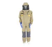 LYSON | Combinaison de Protection pour l'Élimination des Guêpes et Frelons | Set avec Casque, Écran Facial et Gants | Certifié | Contre le Frelon Asiatique | Taille XL