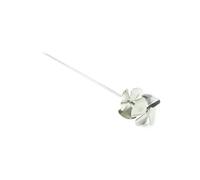 LYSON Hélice de brassage pour miel en acier inoxydable, 2 pales, vis sans fin pour cadrer le miel, équipement d'apiculture, bâton de brassage à miel