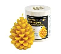 LYSON Moule à bougie en silicone - Hauteur : 8 cm - Pour cire de soja, cire d'abeille, plâtre, savon, aromathérapie, fabrication de bougies, idée cadeau