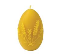 LYSON Moule en silicone en forme d'œuf avec lavande - Hauteur : 7,5 cm - Pour cire de soja, cire d'abeille, plâtre, savon, aromathérapie, fabrication de bougies en cire d'abeille - Idée cadeau