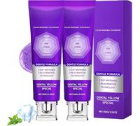 Lysozyme Whitening Toothpaste,Dentifrice blanchissant, dentifrice violet correcteur de couleur pour dents jaunes, élimine les taches, procure une haleine fraîche, protège l'émail (2)