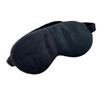 Lyssiatina Lot de 2 masques de sommeil 100 % bloquant la lumière en lin pur avec bande élastique, couverture douce pour les yeux noirs zéro pression, couverture des yeux pour dormeurs latéraux