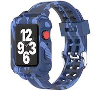 Lysun Bracelet compatible avec Apple Watch 40 mm, 38 mm, 41 mm, coque antichoc en TPU avec protection complète - Bracelet de sport robuste style militaire pour iWatch 7/6/SE/5/4/3/2/1