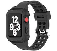 Lysun Bracelet compatible avec Apple Watch - 40 mm, 38 mm, 41 mm - Coque résistante aux chocs - En TPU avec protection complète - Bracelet de sport - Style militaire pour iWatch 7/6/SE/5/4/3/2/1
