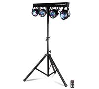 LyteQuest - Pack X-Performer Portique + 4 PAR /UV/FRIZTAL DMX - 18 prog. - 2 sacoches +Tél