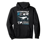 Lythronax Fiche d'information Crâne fossile Sweat à Capuche