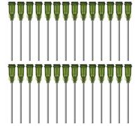 LYTIVAGEN 100Pcs Aiguilles à Pointe, Aiguilles Distributeur, Tip Needle et Cap pour Les Adhésifs Industriels, la Colle à Bois, l'huile Légère(14g, 38CM)