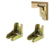 LYTIVAGEN 2 PCS Charnières Autobloquantes en Acier Laminé à Froid Galvanisé Pied Table Rabattable en Métal Support Pliable Verrouillage Extension Pieds Pliants pour Table Meubles(6.5 * 6 * 4.5cm)