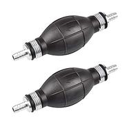 LYTIVAGEN 2 PCS Pompes Transfert De Liquide Manuelle en Caoutchouc Pompe À Siphon Manuelle Pompe à Main pour Solvant d'Essence d'Aqueduc Liquide Carburant Diesel d'Essence de Gaz(Noir)