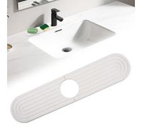 Lytonix 45x10cm Tapis de Robinet Absorbant en Pierre de Diatomée, Tapis de Sechage Evier, Tapis Anti Eclaboussure Evier Cuisine, TapisRobinet Cuisine Absorbants