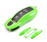 LyTTuu 1 Etuis Porte Clés Voiture pour Porsche Cayenne Panamera 911 718 Macan Boxster Cayman, Pochette Clés à Distance, étui Protection Porte-Clés, Sac à Clé, Accessoires Portefeuille,D