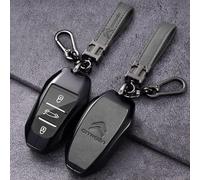 LyTTuu 1 Pieces Voiture Coque Clé pour DS Spirit DS3 DS4 DS4S DS5 DS 5LS DS7 Boitier Clef Key Case Couvercle ÉTui Housse Protection Conteneur Shell Protecteur Pochette,Grey