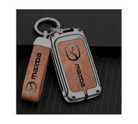 LyTTuu 1 Pieces Voiture Coque Clé pour Mazda CX-60 2022-2024 SUV,Boitier Clef Key Case Couvercle ÉTui Housse Protection Conteneur Shell Protecteur Pochette,Brown