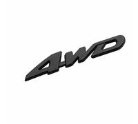 LyTTuu Voiture Emblèmes pour Dacia Duster,3D Autocollant Insignes DéCoratif Blason SignaléTique Étiquette Logo Decal Armatures Caisse Accessoire,4WD-Black