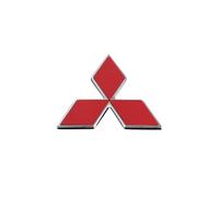 LyTTuu Voiture Emblèmes pour Mitsubishi L200,3D Autocollant Insignes DéCoratif Blason SignaléTique Étiquette Logo Decal Armatures Caisse Accessoire,Red-M