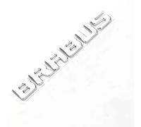 LyTTuu Voiture Emblèmes pour Smart Brabus,3D Autocollant Insignes DéCoratif Blason SignaléTique Étiquette Logo Decal Armatures Caisse Accessoire,Silver