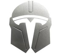 LyTTuu Voiture Emblèmes pour Tesla Model 3/Y,3D Autocollant Insignes DéCoratif Blason SignaléTique Étiquette Logo Decal Armatures Caisse Accessoire,Silver
