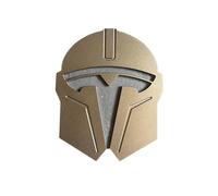 LyTTuu Voiture Emblèmes pour Tesla Model 3/Y,3D Autocollant Insignes DéCoratif Blason SignaléTique Étiquette Logo Decal Armatures Caisse Accessoire,Gold