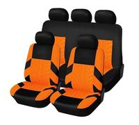 LyTTuu Voiture Ensembles Housses Siège pour Renault Modus,Couvre Sièges Coussin Protection Siège Housse Protection Imperméable Nonslip Accessoire,Orange