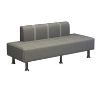 LYUCAYHQ Chaise de Salle D'attente, Chaises de Réception pour Salon de Coiffure, Mobilier de Salle D'attente pour Aéroport, Marché, Banque, Hôpital, École, Salon de Barbier(Gray,150cm/59in)