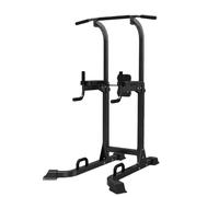 LYUCAYHQ Chaise Romaine, Station Musculation Multifonction Réglable en Hauteur sur 6 Niveaux, Barre de Tractions pour Salle de Sport à Domicile, Capacité de Poids de 300kg(Black)