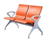 LYUCAYHQ Chaises de Réception 2 Places avec Accoudoirs, Chaise de Salle D'attente, Banc de Salle D'attente, pour Aéroport, Marché, Banque, Hôpital, École, Salon de Coiffure(Orange)