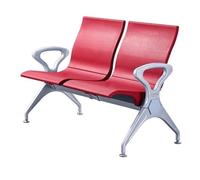 LYUCAYHQ Chaises de Réception 2 Places avec Accoudoirs, Chaise de Salle D'attente, Banc de Salle D'attente, pour Aéroport, Marché, Banque, Hôpital, École, Salon de Coiffure(Red)