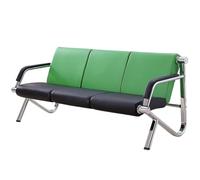 LYUCAYHQ Chaises de Réception 3 Places, Banc D'attente Airport, Capacité de Charge de 600 Kg, Idéale pour Les Halls D'entrée de Bureaux, Les Aéroports et Les Cliniques(Green)