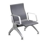 LYUCAYHQ Chaises de Réception, 68 × 68 × 84 Cm, Chaise de Salle D'attente Ergonomique, pour Aéroport, Clinique, Hôpital, Banque, Salon de Coiffure(Gray)