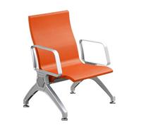 LYUCAYHQ Chaises de Réception, 68 × 68 × 84 Cm, Chaise de Salle D'attente Ergonomique, pour Aéroport, Clinique, Hôpital, Banque, Salon de Coiffure(Orange)