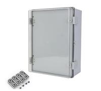 LYUCAYHQ Coffret Electrique Etanche Exterieur, Boîte de Dérivation avec Couvercle Transparent en PC, Indice de Protection IP66, Fixation Murale ou par Serre-câbles(30x40x20cm/12x16x8in)