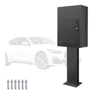 LYUCAYHQ Coffret Electrique Etanche pour Bornes de Recharge pour Véhicules Électriques, avec Verrou Sécurisé et Colonne, Compatible avec 99% des Bornes de Recharge(Black,50x60x25cm/20x24x10in)