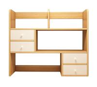 LYUCAYHQ Etagere Bureau a Poser sur Bureau, Étagère de Bureau avec Quatre Tiroirs, Idéale pour Le Bureau, la Décoration Intérieure ou Le Rangement(Yellow)