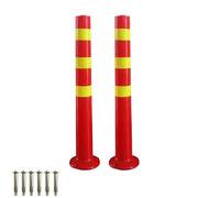 LYUCAYHQ Lot de 2 Cone de Signalisation avec Bandes Réfléchissantes, Poteau Parking de 68Cm 70Cm 73Cm 75Cm 90Cm pour la Construction, Le Stationnement et la Gestion du Trafic(Yellow,90cm/35in)