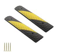 LYUCAYHQ Lot de 2 Ralentisseur Voiture, Ralentisseur Modulaire, Faciles à Installer, Efficaces Pour Ralentir Les Véhicules, pour Route en Béton, Route de Gravier, Route Asphaltée