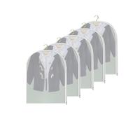 LYUCAYHQ Lot de 5 Housse Vetement Transparents, Housse Penderie avec Fermeture Éclair Latérale, Housse pour Vetement, pour Robe, Costume, Manteau, Grands Vêtements(40 * 70cm/16 * 28in)
