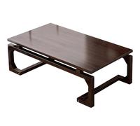LYUCAYHQ Table Basse Japonaise en Bois, 30 Cm de Hauteur, Idéale pour S'asseoir au Sol, Près d'une Fenêtre en Baie, dans Un Salon, Au Lit Ou pour la Cérémonie du Thé(100x55x30cm/39x22x12in)