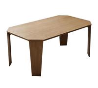 LYUCAYHQ Table Basse Pliante en Bois Massif, Plateau Étanche IP69 de 15 Mm D'épaisseur pour Les Petits Appartements, Les Salons, la Cérémonie du Thé et Les Chambres(Brown,100x60x41cm/39x24x16in)