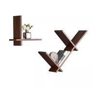 LYUXIANG Lot de 3 étagères murales flottantes en bois massif pour chambre à coucher, salle de bain, bureau à domicile