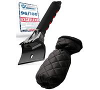 LYVANAS Grattoir Glace Voiture avec Gant - Gratte-vitre Ergonomique Professionnel pour Voiture - Haute efficacité et Grand Confort - Mains Chaudes et sèches - Efficace et sûr - Ice Scraper