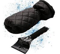 Lyvanas grattoir Glace Voiture avec Gant - Monstre de Glace Gratte Glace Voiture Professionnel Rencontre Le Meilleur grattoir Pare Brise Voiture Gant - Efficacité combinée à 100% de Confort