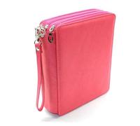 LYVQZPWLR Boîte à crayons de grande capacité, Trousse à crayons en cuir multicolore 120 trous 24,5 x 19 x 6,8 cm(Rose B)