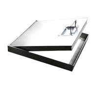 LYVQZPWLR Couvercle de Trou d’Homme, Couvercle d'inspection en Acier Inoxydable argenté, Plusieurs Tailles(27.5x39.3in/70x100cm)