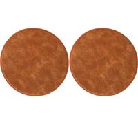 LYVQZPWLR Étanche à l'eau en Cuir Anti-Coussin Rond, Lot de 1, 2 et 4 Coussins de Chaise Ronds en Cuir PU Multicolores 25-45 cm(E,45cm(2 Packs))