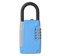 LYVQZPWLR Porte-clé magnétique avec Serrure, Coffre-Fort à clés à Combinaison, Petit Format, for l'extérieur, Noir, résistant aux intempéries, avec Code à 4 Chiffres, for Un Rangement sécurisé(Blu)