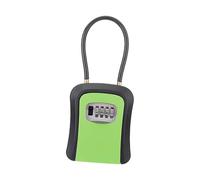 LYVQZPWLR Porte-clé magnétique avec Serrure, Coffret de Rangement for clés avec Manille en Acier et Combinaison à 4 Chiffres(Green)